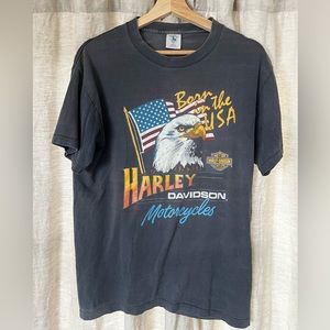 Vintage Harley Davidson T-Shirt 🦅 Born in the USA